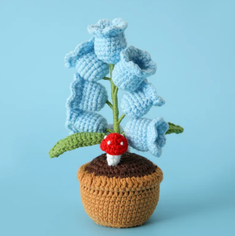 Handmade Crochet Flower Lamp