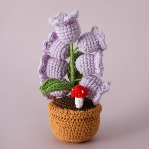 Handmade Crochet Flower Lamp